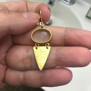 ISO World Market Gold & clear stone earrings